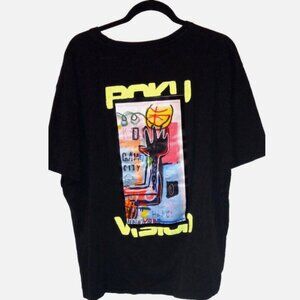 Roku Studio City Shirt Men’s 3XL Black Short Sleeve Stretch Urban Hip Hop Style